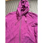 Lululemon In Stride Jacket Full Zip Thumbholes Purple Berry Women's 8 Hooded Photo 2