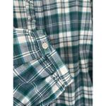 Ann Taylor Loft Shirt Size XL‎ Womens Blue Button Front Plaid Ruffle Collar Prairie Top NEW Photo 6