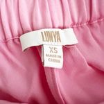 Lunya Washable Silk Satin Tulip Ruffle Overlay Mini Lounge Pajama Shorts Pink XS Photo 1