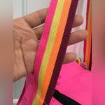 Victoria's Secret 🆕 Victoria’s Secret Pink Rainbow Strap Soft Lunch Box Bag Cooler Tote Photo 7