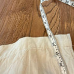 Loft linen blend taupe drawstring wide leg pant large Photo 5