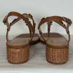 Marc Fisher New!  ‘Caylie’ Brown Sandal Coin-Chain T-Strap Women’s Size 9.5M Photo 4