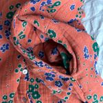 Natural Life  Oversized Button-Down Shirt Dress Tunic Floral Boho Medium Cotton Photo 5