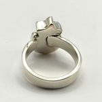 Kingman Purple Dahlia & Tiger's Eye Moon Star Sterling Silver Adjustable Ring Photo 5