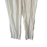 Ellen Tracy  Size Medium Linen‎ White Flowy Lightweight Straight Leg Pants Photo 2