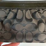 Coach Black Signature Canvas Wristlet Photo 3