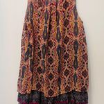 Xhilaration Target floral embroidered tank coverup dress with tassels sz Large Photo 6