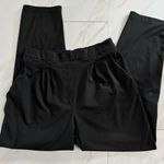 Lululemon Essential High Rise Trouser Pants Womens 8 Black Pocket Front Pleat Photo 2