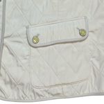 Talbots Womens Quilted Vest Plus Size 2X Cream Fleece Lined Preppy Fall Casual Photo 3