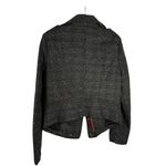 We The Free / Free People Black Brown Animal Print Moto‎ Red Zip Jacket Coat Sz 4 Photo 8