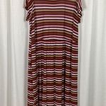 Lane Bryant  Brown&Pink Stripe Knit Maxi Dress Sz.26/28 Photo 3