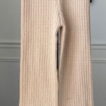 Annah Hariri Pollina Knit Pull On Flare Pants Beige XL 16 18 Tan Photo 0