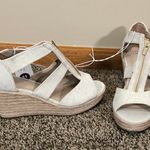 A New Day NWT  Cream Open Toe Wedge Photo 0