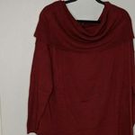 Caslon (Nordstrom) Side Slit Cowl Neck Tunic Sweater in Burgundy XXL NWT Photo 0
