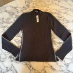 J.Crew NWT Premium Rib Turtleneck Long Sleeve Top Whipstitch Trim - Stitch loose Photo 2