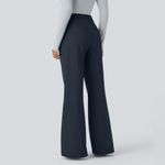 Halara  High Waisted Side Pocket Work Flare Pants Midnight Blue Navy NEW XS Photo 2