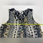 Sun & Shadow  Sleeveless Blouse Sheer Lace Back Size L Photo 5