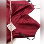 Alfred Sung  Cocktail Dress Burgundy Satin Twill V Neck D777 $200 Sz 14 Pockets! Photo 5