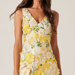 ASTR  The Label Aisha Floral Appliqué Mini Dress S Photo 0