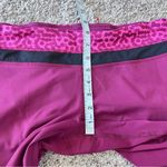 Lululemon Dashing Purple Ace Spot Magenta Run Inspire Crop II Leggings Photo 10