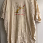 Aerie Beige Cindy Lou Who Grinch Sleep Happens Night Pajama Tee Shirt - size L Photo 0