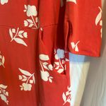 Boden Womens Jessie Jersey Knit Dress Size 8 Stretch Floral Pockets Midi Coral Orange Photo 8