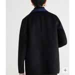 J.Crew  Leighton Blazer Jacket Double Faced Wool Blend Relaxed Black US 0 NWT Photo 2