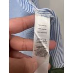 Chico's  Button Down Blouse Womens Size 3 Striped Gold Charm Blue White Photo 10