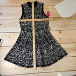 Xhilaration  NWT Women's Black White Print Sleeveless Sweater Dress Size L Photo 6