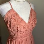 Ecowish Women’s Tie Cut Out Back Lace Overlayed Tiered Skirt Summer Sundress Photo 1