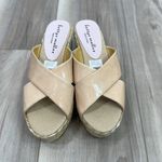 Bettye Muller Betty Muller wedge espadrille leather sandals size 38 Photo 6