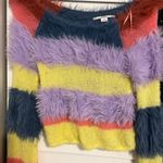 Kimchi Blue  Chloe striped eyelash sweater. Medium. Photo 3