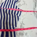 J.Crew NWT  Dark Matter Sleeveless Striped Poplin Jumpsuit 4 Wide Leg Blue Photo 5