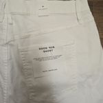 Good American Good 90s Distressed High Rise Shorts White Size 16 Photo 2