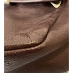 Libaire Pebbled Brown Leather Small Backpack Purse Bag 90's USA Classic Vintage‎ Photo 4