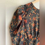 Chelsea 28 Puff Sleeve Satin Floral Dress NWT Size Small Photo 6