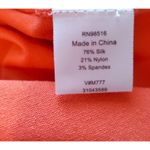 Maggy London Tangerine Cap Sleeve Silk Sweater Size 8 Photo 1