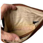 Frye  Genuine Leather Tassel Zip Wristlet Clutch – Cognac Brown Photo 10