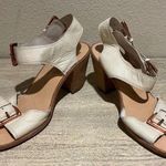 DV by Dolce Vit Dolce Vita DV Kanna Ankle Strap Sandals Ivory Leather Size 9 - Copper Buckles Photo 1