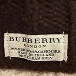 Burberry  Dark Brown Knit Scarf 95% Merino Wool 5%Cashmere Photo 3