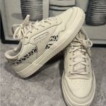 Reebok Women's Club C Double Tennis Sneaker White/Cheetah Size 8 Photo 0