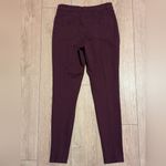 One 5 One  Deep Wine Burgundy Skinny Pants Womens 8 Career Wear Casual Stretchy Photo 4
