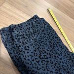 Chico's  Denim Jeans Flocked Velvet Leopard‎ Stretch Blue Black size 1.5 short Photo 6