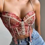Floral Corset Top Multi Size M Photo 0