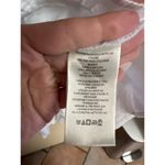 Free People  Women's White Eyelet Peplum Top L Photo 6