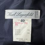 Karl Lagerfeld Vtg  France Navy Blue Pencil‎ A-Line Skirt Sz 40 US 8 Photo 1