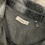 Ci Sono  Women’s Flannel Button Up Longsleeve Shirt Medium M gray plaid NWT soft Photo 5