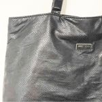 Jimmy Choo  Parfums Bag Tote Black with Handles Snake Print Travel Photo 1