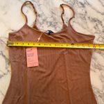 Quince NWT  Camel Tencel Rib Knit Maxi Slip Dress - Sz XL Photo 6
