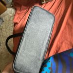 Black and Blue Tote with Geometric Design Photo 8